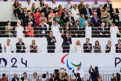 ceremonia de inauguración Macron