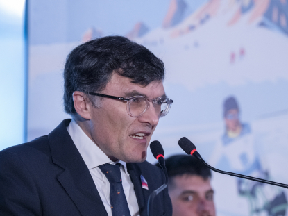 Alberto Durán, presidente del CPE, durnate presentación Equipo Milán Cortina 2026