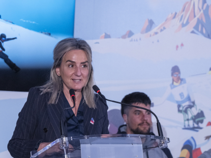 Milagros Tolón, ministra de Educación, Formación Profesional y Deportes, acto presentación Equipo Milán Cortina 2026