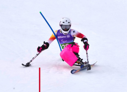 Audrey Pascual en el slalom de la combinada JJPP Milano Cortina 2026