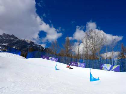 Emilio Redondo, snowboard 2ª manga del banked slalom