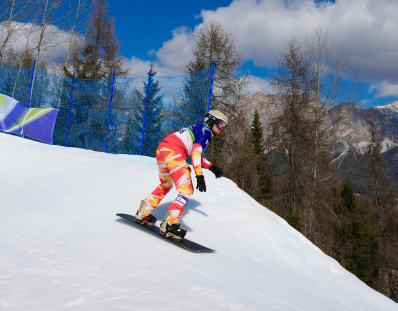Emilio Redondo, snowboard 2ª manga del banked slalom