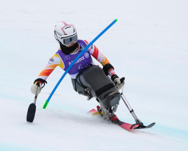 Iraide Rodríguez en la 2ª manga del slalom,  Milán Cortina 2026
