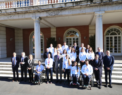 El Equipo Paralímpico Español es recibido en la Moncloa por el presidente del gobierno, Pedro Sánchez
