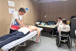 Clínica España en la villa Paralímpica de Cortina d'Ampezzo