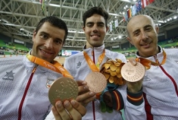 Los tres medallistas