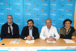 Dr. Tom�s Fern�ndez, Alberto Jofre (CPE), Dr. Carlos D�ez y Dra. Josefina Espejo