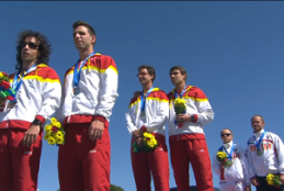 Xavi Porras y Mart�n Parejo en el podio